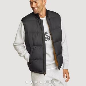 Eddie Bauer unisex  black original new with tags Puffer Vest